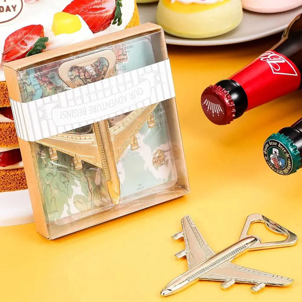 

Party Portable Antique Creative Airplane Shaped Effortless Kitchen Tool Can Opener Beer Screwdriver Bottle Opener