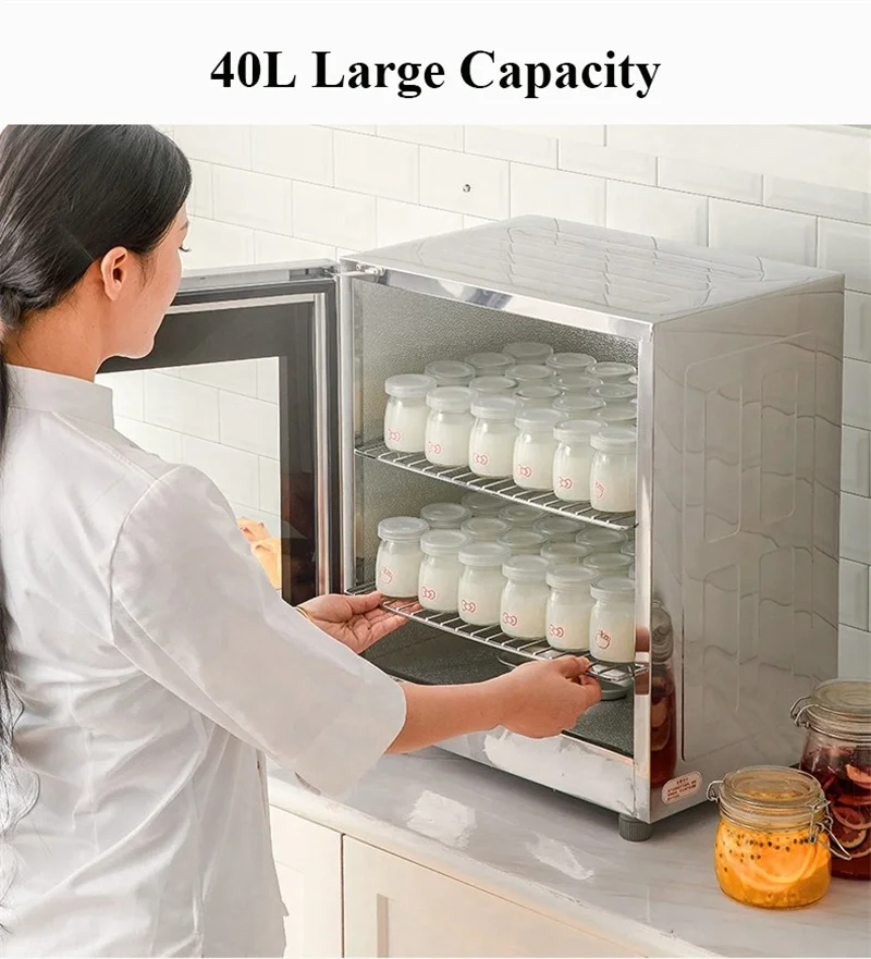 Высококачественная машина для ферментации теста, шкаф 40 л, цифровой дисплей, хлебопечка для ферментированного йогурта Natto