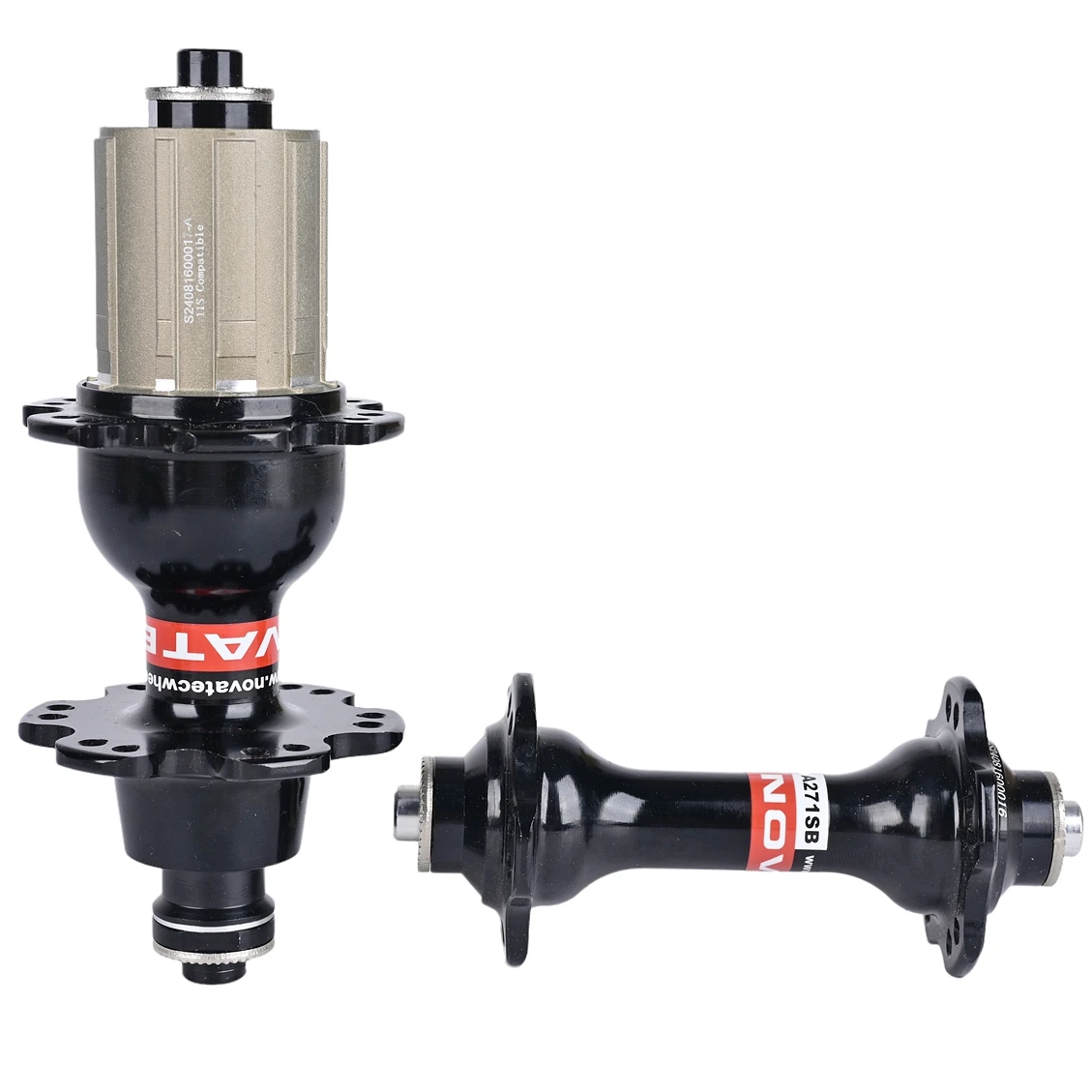 Novatec Joy Rennrad-Naben A271SB/F372SB Vorder- und Hinterachse mit zwei bzw. vier Lagern, V-Bremse, 20/24 Loch, 380g Paar, Dual-Loch-Design – Detail 12
