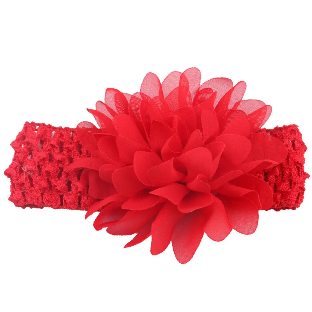 12Pcs Girls Headband Floral Chiffon Baby Headband Soft Comfortable for Infants Toddlers Birthday Christmas Baby Shower