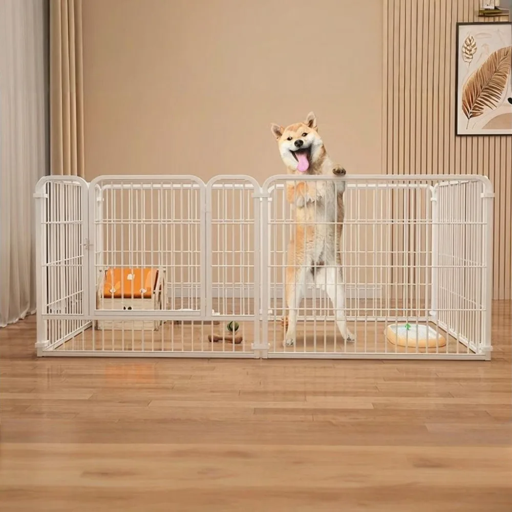 

Indoor Pet Fences Stable and Thickened Dog House Resistant biting Large Dog Cage Rust prevention Pets Products Dog Accessories