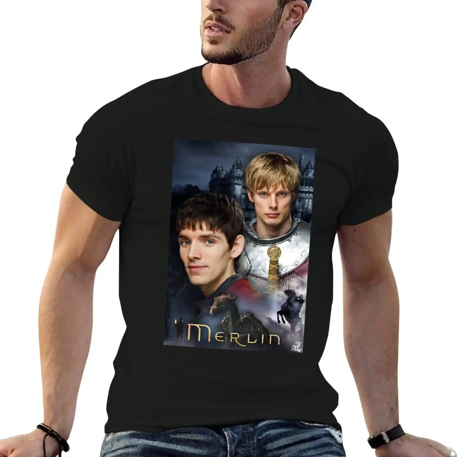 The Next Things Bbc Merlin Great Depression T-Shirt anime stuff oversized graphic tee funny t shirts men
