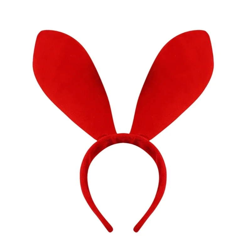 Y2k Bunny Large Ears Hair Hoop Women Headband Makeup Headband for Easter Halloween Cosplay Hair Accessories R7RF