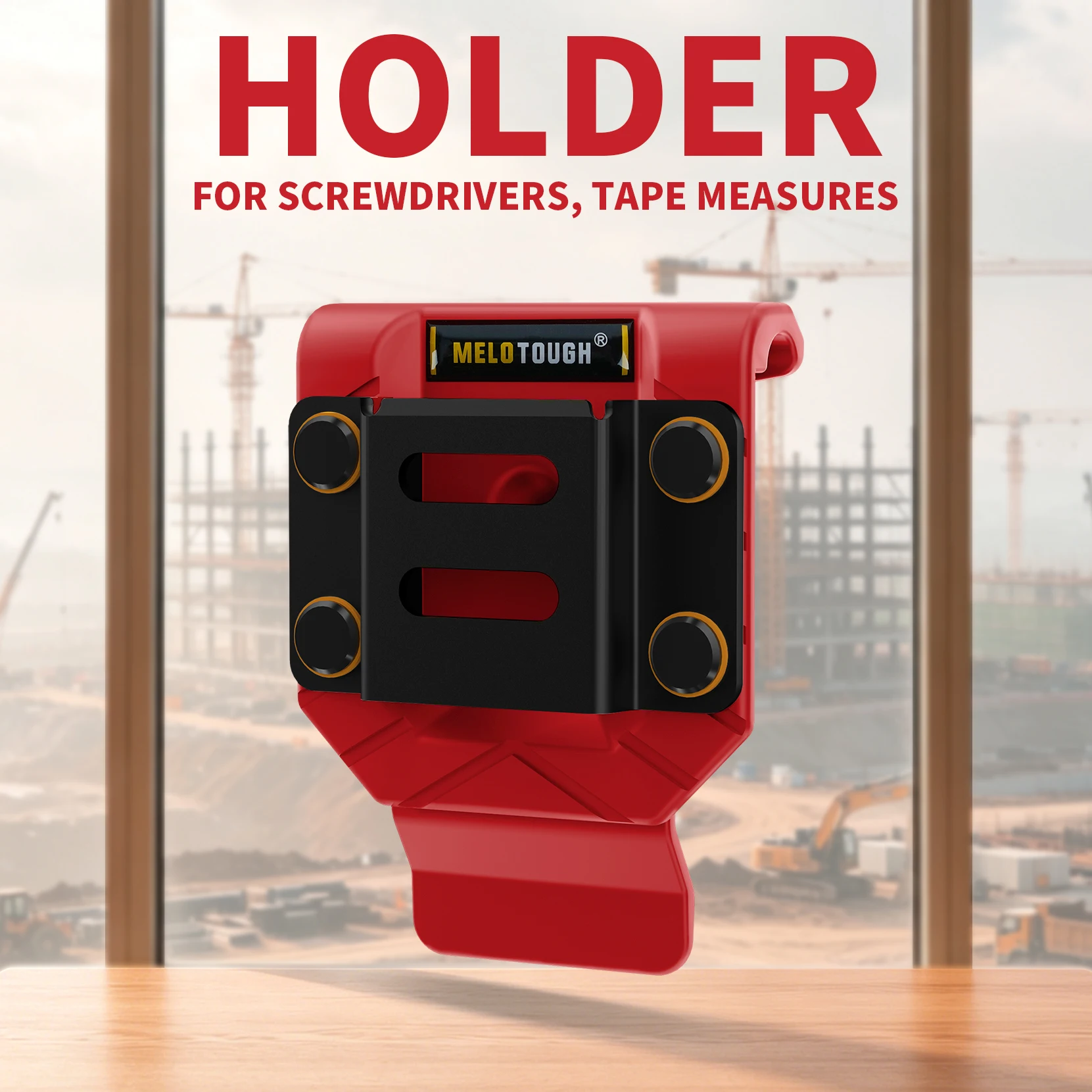 MELOTOUGH Drill Holder for Tool Belt,Drill Belt Clip,Drill Holster,Tape Measure Holder,Drill Belt Holder