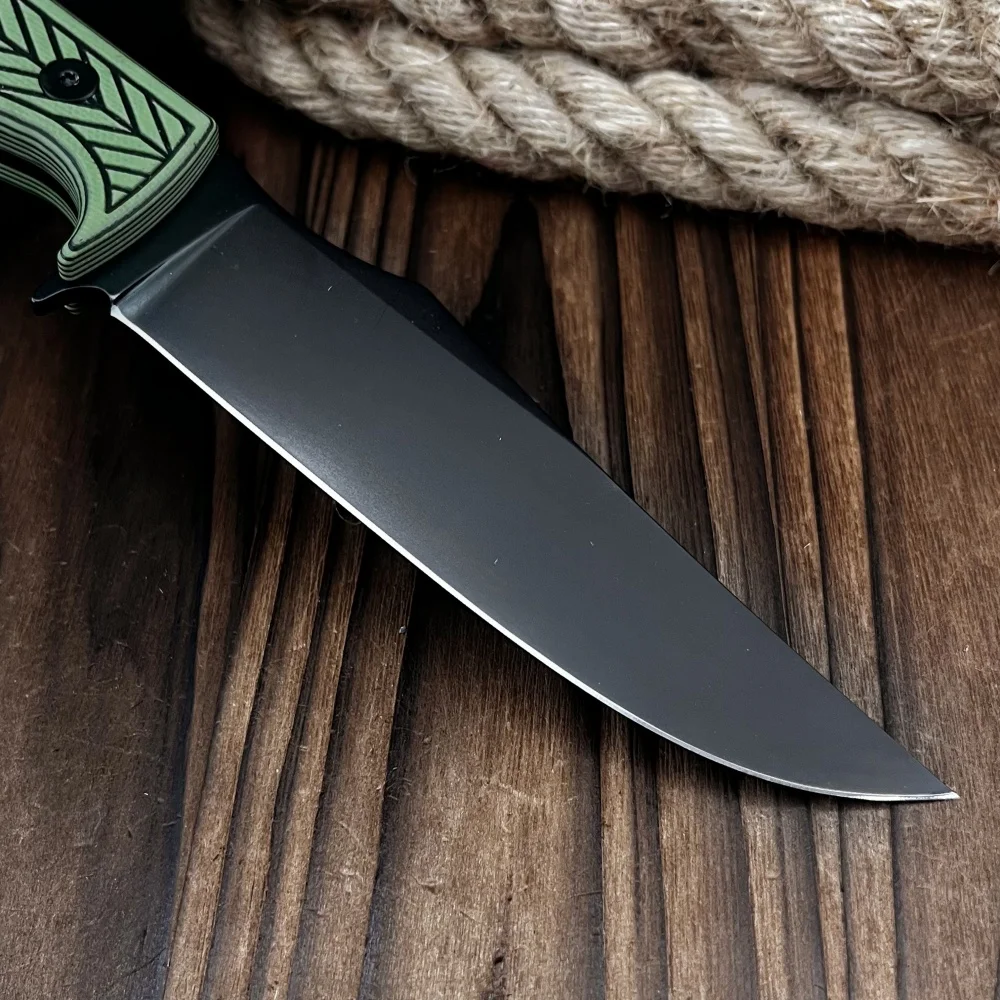 جديد صلابة عالية شفرة مثبتة سكين مع غمد 8Cr13Mov شفرة G10 مقبض المحمولة سكينة للاستعمال الخارجي EDC بقاء سكين تخييم #3
