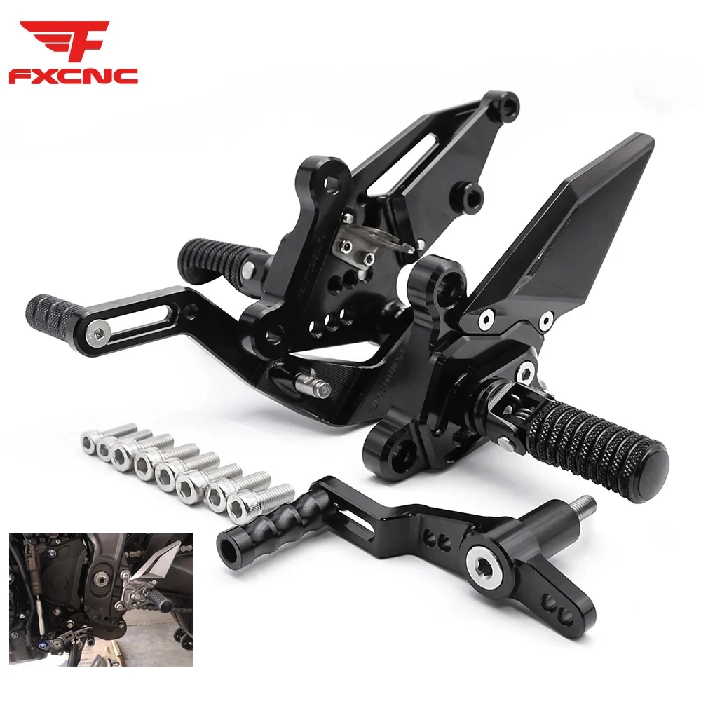 

For Yamaha MT09 V3 FZ09 2021-2024 Motorcycle Rearset Footrest CNC Aluminum Alloy Footpeg Pedal Foot peg Rear Set