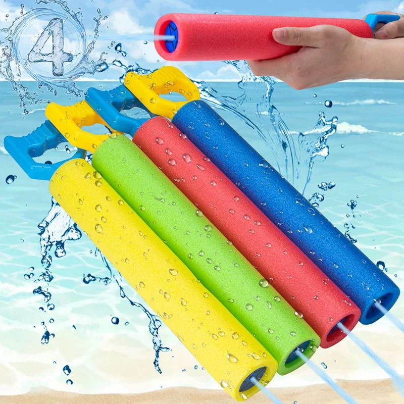 4er-Pack Wassersprühspielzeug, Poolspielzeug für Kinder, Erwachsene, große Sommer-Schwimmbecken im Freien, Hinterhof, Strand-Wasserspiel, Kampfspiel