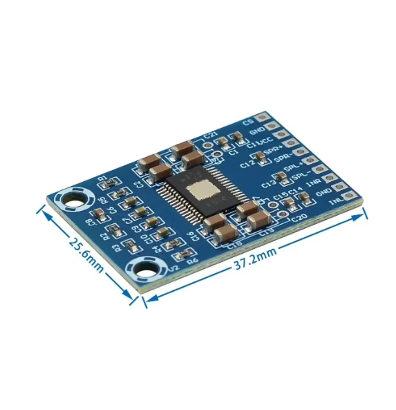 XH-M562 Ultra Dunne TPA3116D2 Digitale Audio Versterker Board met Knop D-Klasse Versterker Board Ultra Dunne Dual 50W