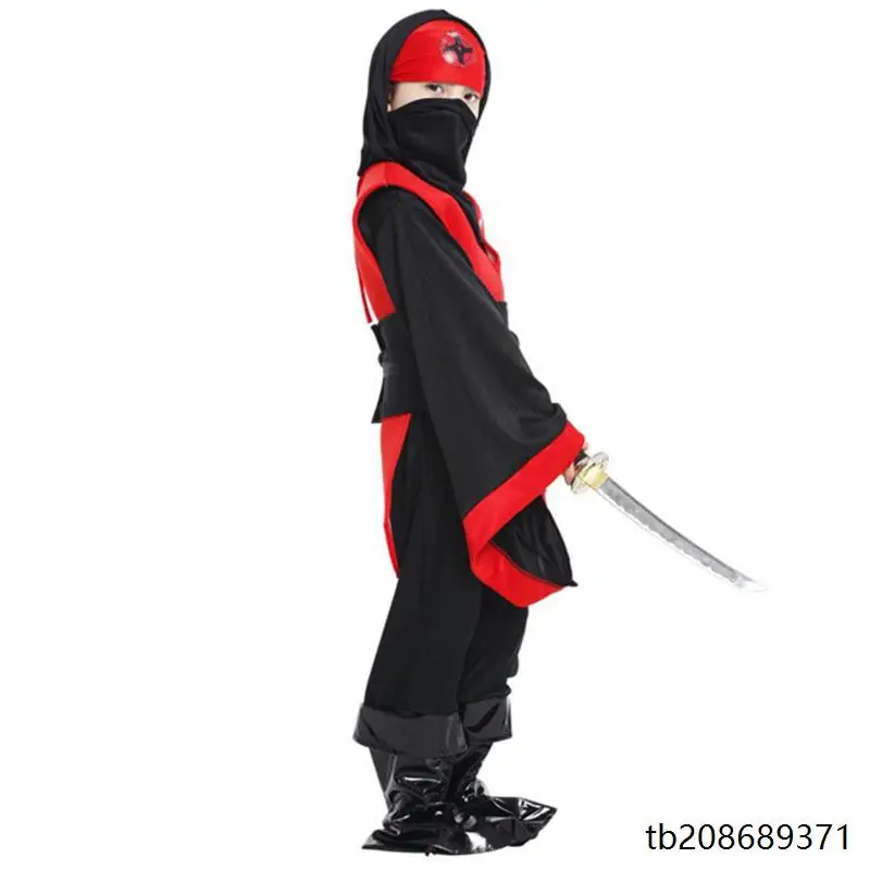 Halloween Cosplay Anime Kinderen Prestaties Ninja Kleding Verborgen Le Village Kinderen Onzichtbare Ninja Outfit