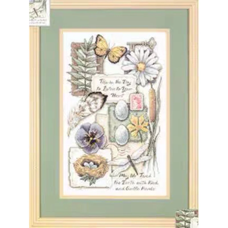Dim35046 Cross Stitch Kits Package Greeting Needlework Counted Cross-Stitching Kits New Joy Sunday Kits Embroidery Cross-stitch