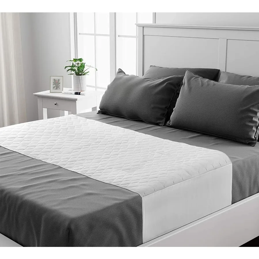 

Lynmark® Washable Bed Pads 36"x76" Underpad with Extra Long Tucks and Heavy Absorbency Reusable Cotton Enhanced Waterproof Matt