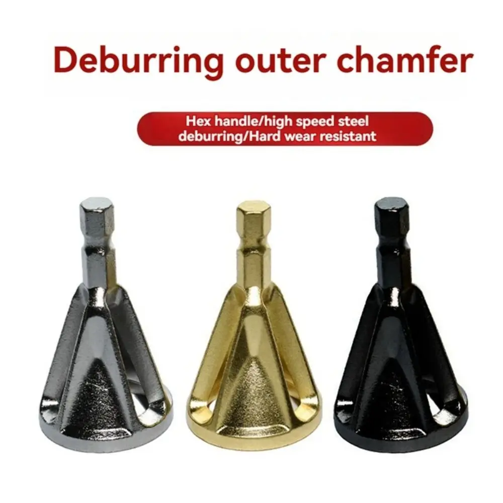 

Hexagonal Shank External Chamfer Triangular Shank Metal Countersink Drill Remove Burr Drill Bit Deburring Drill Bit Cutter