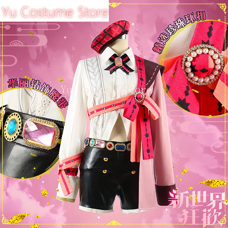 Yu Costume Anime! Nu: Carnival Aster Game Suit Handsome Uniform Cosplay Costume Halloween Party Activity Outfit XS-3XL Any Size