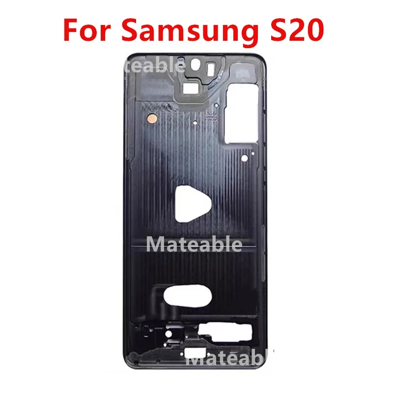 S20 Middle Frame For Samsung Galaxy S20 G980 G981 Housing Board LCD Faceplate Bezel Replace Repair Parts + Side Buttons