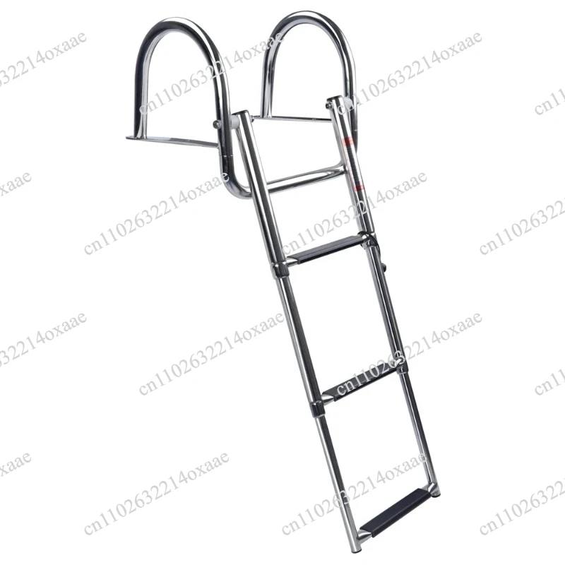 Stainless Steel 3-Step Telescopic Foldable Boat Ladder Marine Boarding & Swim Ladder