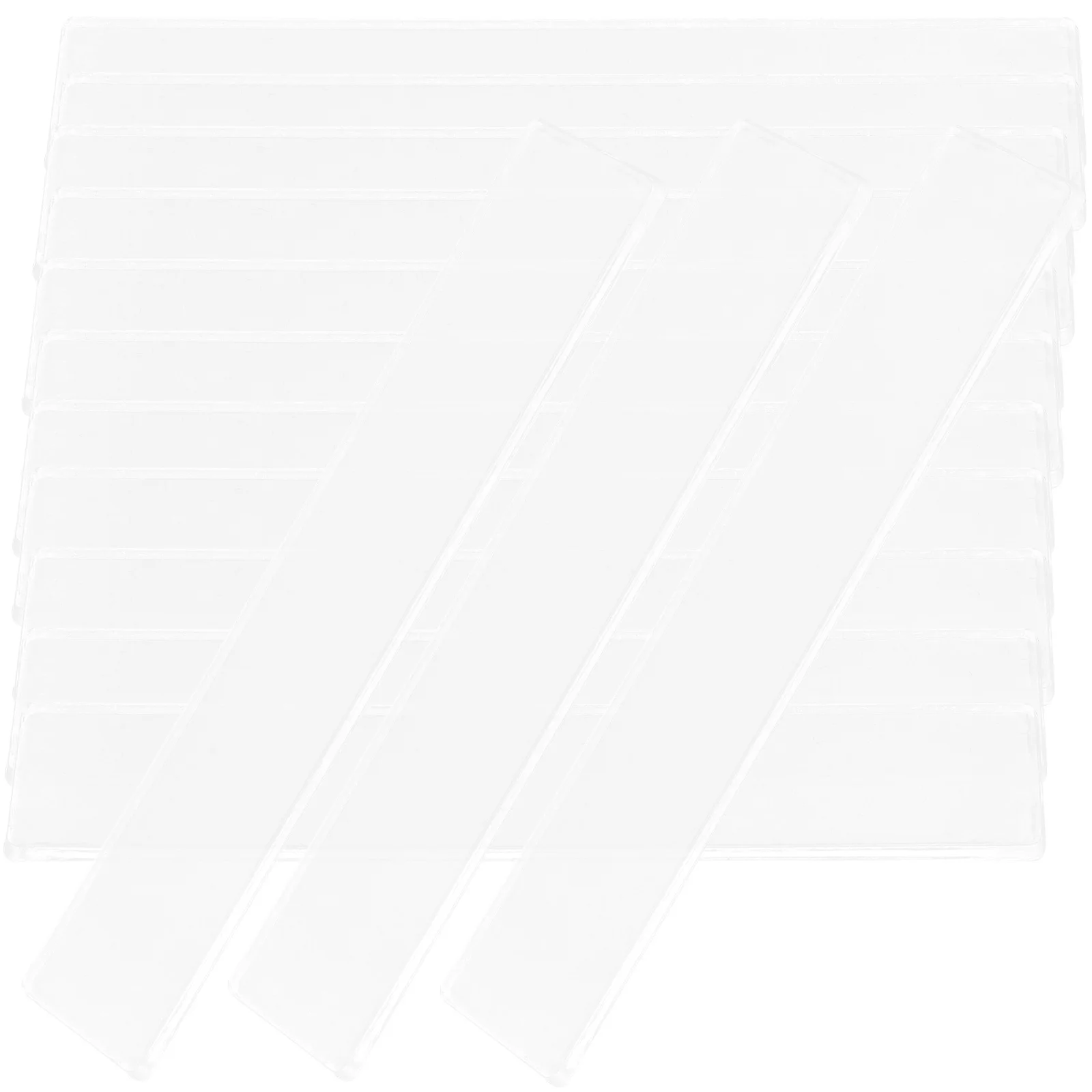 

150pcs Clear Acrylic Nail Art Display Stands Double Sided Durable Tips Holder For Manicure Salon Practice Tools Organizers