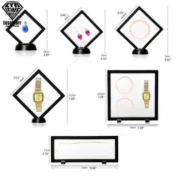Uitdaging Coin Display Stand 3D Drijvende Transparante Telefoon Case Sieraden Specimen Militaire Medaille Stand Frame