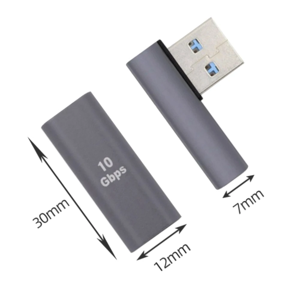 USB3.1 auf Typ-C-Adapter, USB-C-Buchse, Konvertierung 3.0-Stecker, Powerbank-Datenkabel, U-förmiger Adapter