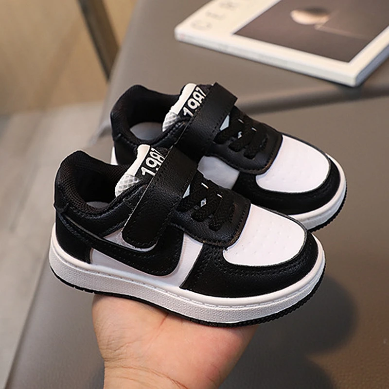 XUANMU Printemps Automne Nouvelles Baskets pour Enfants Garçons Chaussures Basses Décontractées Chaussures pour Femmes Bébé Petites Blanc 1-6 Ans Z0018_voghion.com