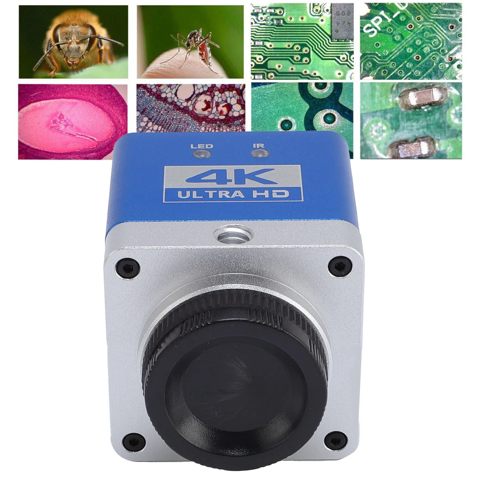 Industrial Camera Microscope Digital Camera 8.3MP 4K HD 1/1.8 Sensor Compact 3840X2160 Resolution Easy To Use for Observations