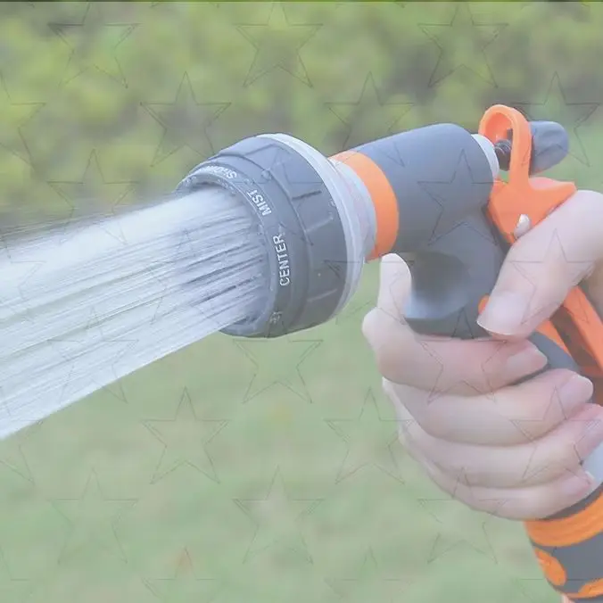 High Pressure Garden Hose Nozzle Sprayer 8 Spraying Modes Lawn Watering Multi-function Car Wash Heavy Duty Handheld Pet Shower
