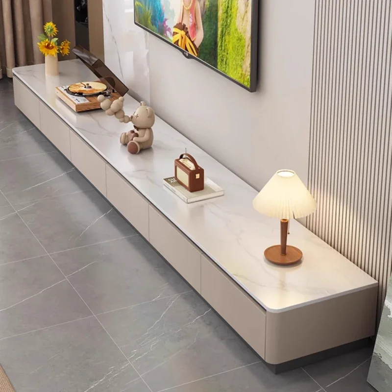 Nordic Modern Light Luxury Simple Vertical TV Cabinet Living Room Floor-standing Entertainment Center Monitor Stand Furniture