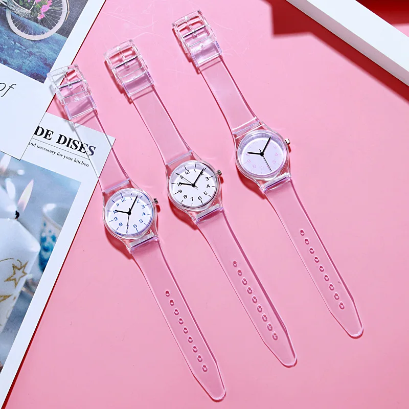 Cute Fashion Boys Girls Quartz Watch Kids Children's Student Time Clock Wristwatch Number Dial birthday Gifts Kids Watch