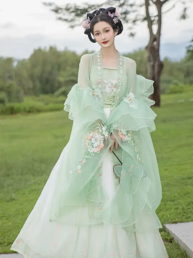 Chinese Style Traditional Hanfu Cosplay Costume Princess Dresses Improved Fairy Elegant Beautiful Girl Asian Retro Fashion