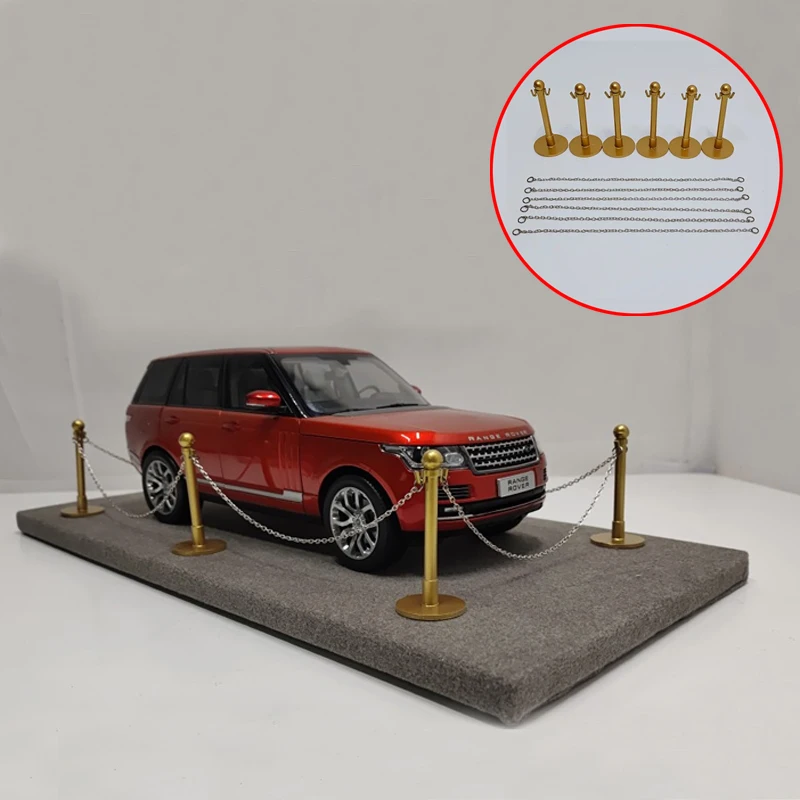 

1Set Exhibition Hall Fence Model Simple Style Simulated Barrier Display Decorative Ornament Modified Parts for 1/18 scale RC Car