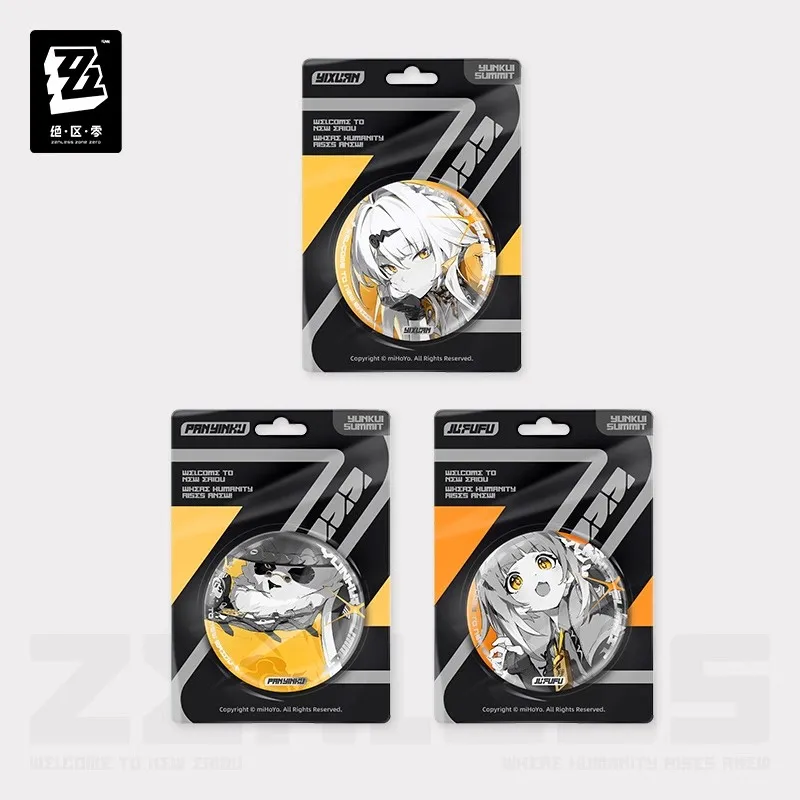 

Official Zenless Zone Zero Genuine Anime Shadowpaint Series Game Peripherals Reflective Badges Pins Accessories Gifts
