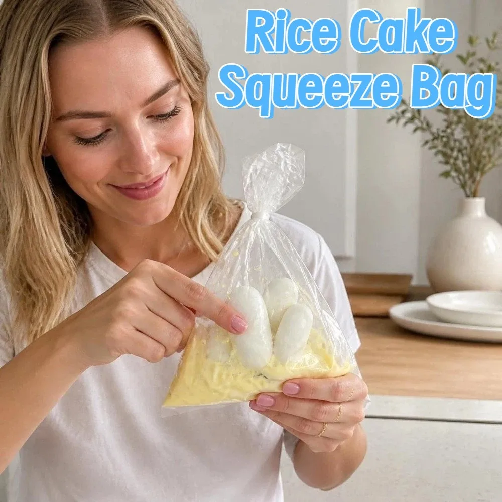 Crunch Sound Rice Cake Squeeze Bag Kneading Hand Relax Rice Cake Squishy Toy Funny Anxiety Relief Rice Cake Pinch