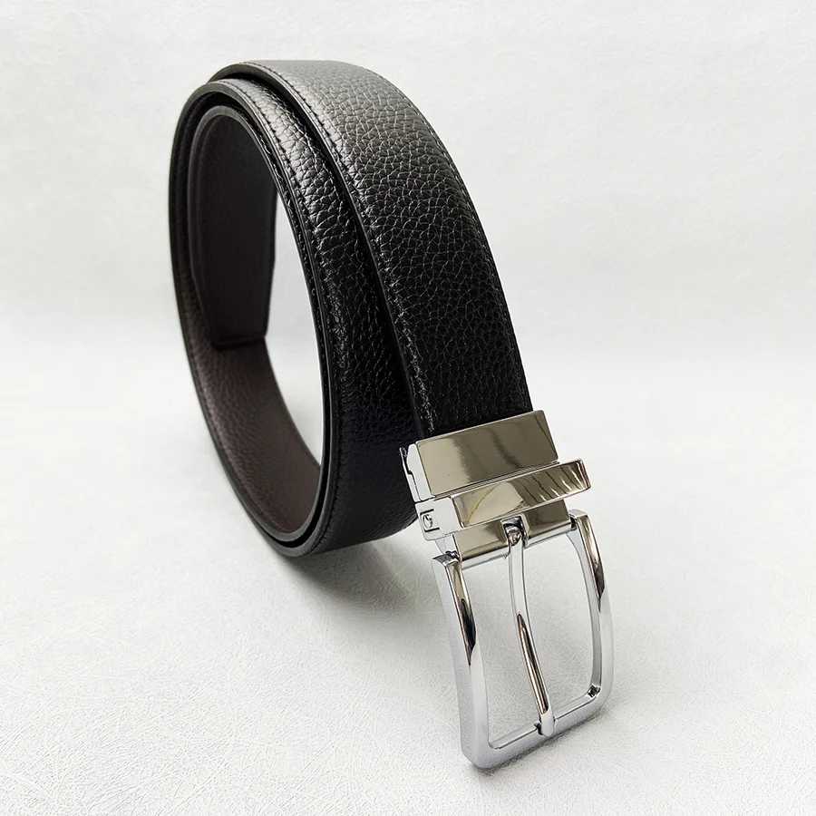 

Fashion MEN belts Reversible Leather Belt for Men Women Business Trouser Belt Genuine Men Leather Belts For Jeans Brown Black