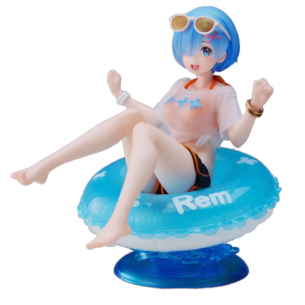Figurine Rem de 10 cm de l'anime Re: ZERO - Commencer une nouvelle vie dans un autre monde, en maillot de bain, modèle de collection, jouets, cadeaux, ornements