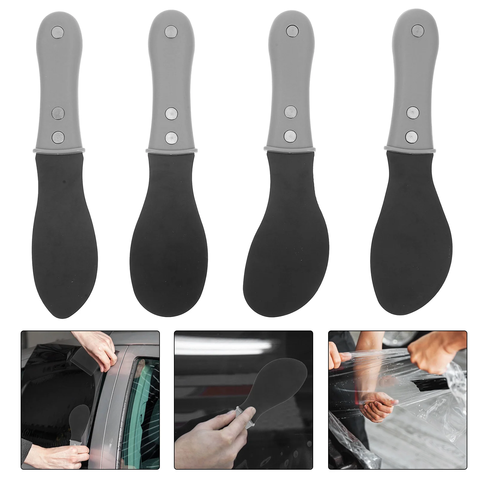 

4pcs Scraper Tool Set Metal Caulk Remover With Comfortable Handle For Glue Removal Trimming Home Renovation