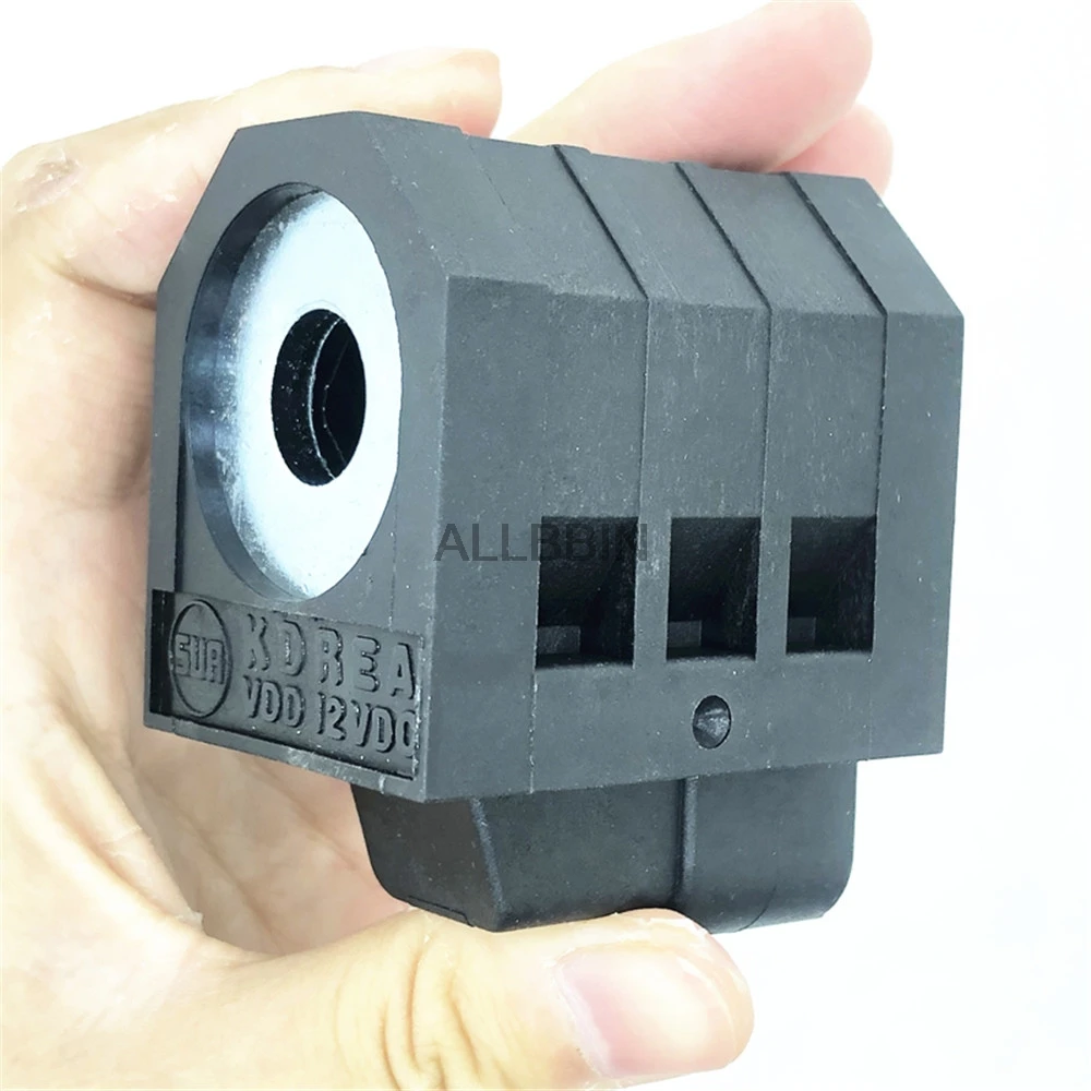 

For Hyundai R60 215-7 Excavator Hydraulic pilot safety lock rotary solenoid valve coil High-quality excavator accessories