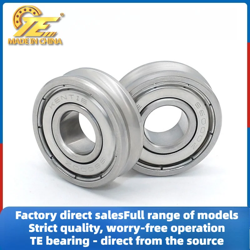 Concave U-shaped all-metal stainless steel deep groove ball bearing guide wheel rope roller 10 * 26 * 8mm