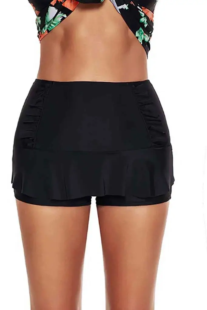 Angelsin Black Skirt Looking Sea Shorts