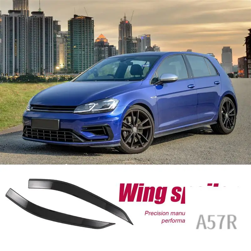 

7R-For Golf 7.5 MK 7.5 2018-2020 Car Front Bumper Lip Shovel Side Surround Spoiler