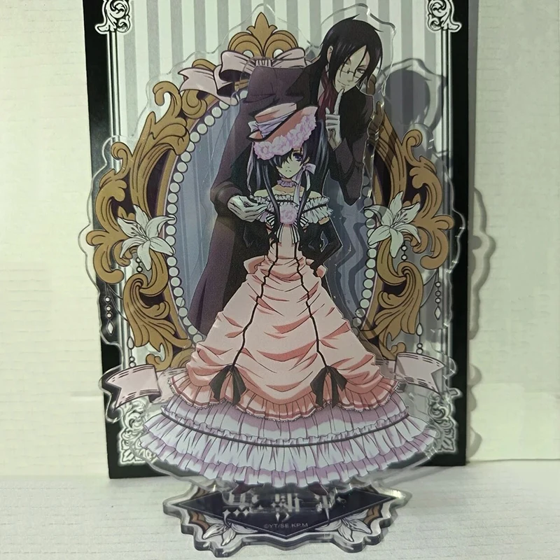 Anime Black Butler Sebastian Ciel Cosplay Standing Plate Creative Acrylic Figure Stand Desktop Ornament Decoration Collect Prop