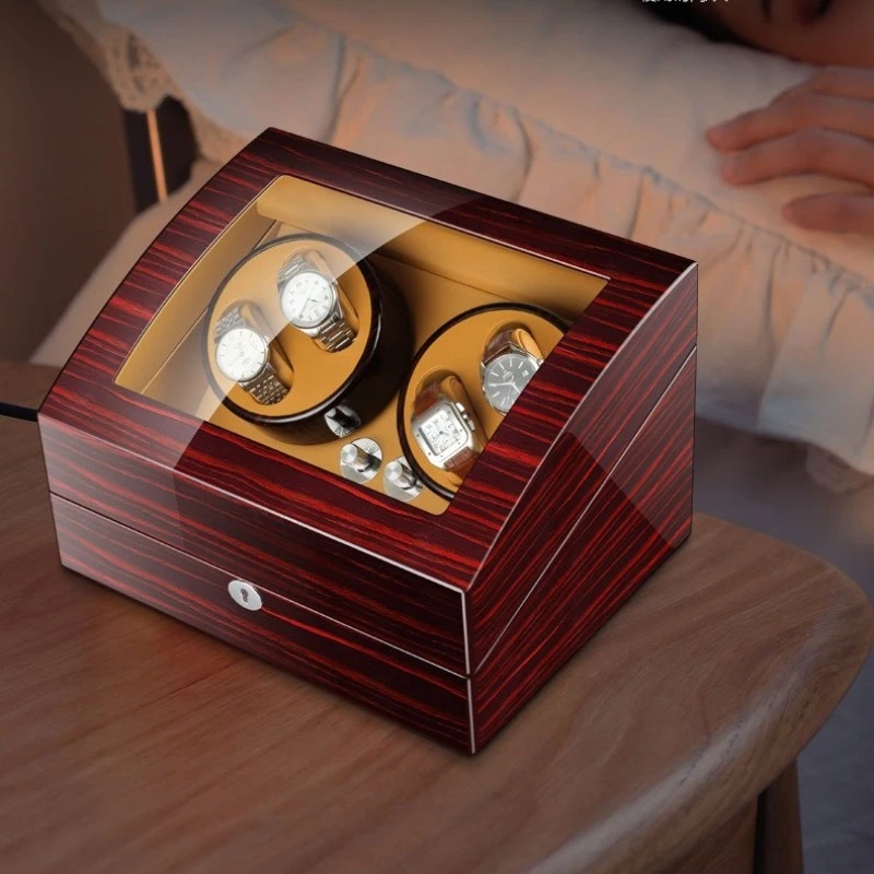 Mechanical Watch Winder Luxury Automatic Wristwatch Winder Rotating Anti-magnetic Men Watches Box Mute Creative Watches Case