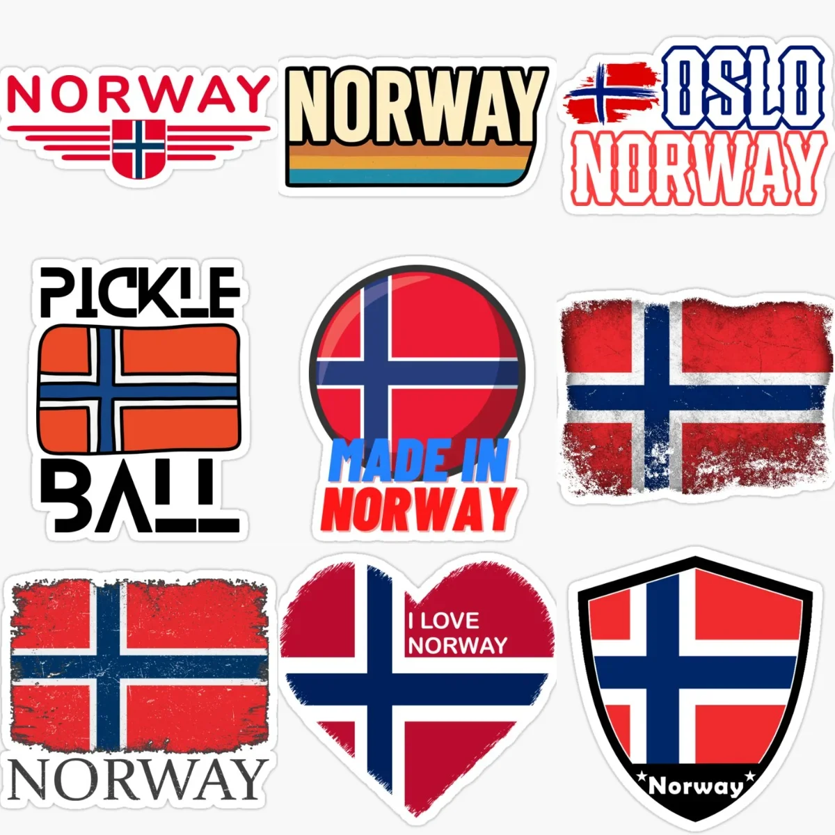 

Norway Flag Creative Personalized PVC Car Stickers for Car Bicycle Van Helmet Window Wall Decoration Accessorie