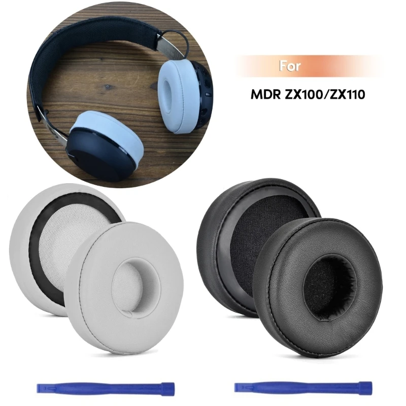 Soft and Elastic Ear Pads for MDR-Sony ZX100/ZX110/ZX220BT/ZX300/ZX310/ZX330 Headset Enjoy Clear Sound and Comfortable Wear