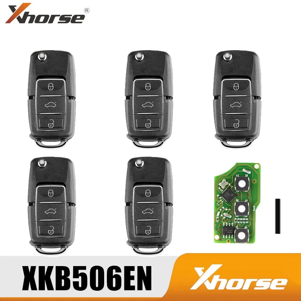 3 Pieces xhorse VVDI XKB506EN Universal Wire Remote VVDI2 Car Key Remote for Xhorse VVDI Key Tool (English Version)