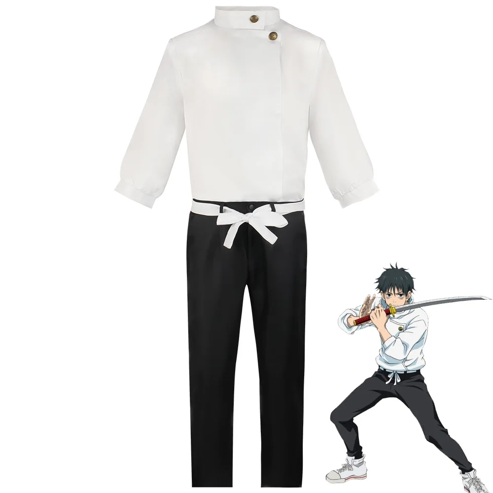 

Anime Jujutsu Kaisen Okkotsu Yuta Cosplay Tops Pants Belt Uniform Stage Performance Clothing Suit Halloween Party Clothes