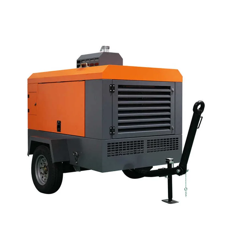 Portable Compressor Diesel Engine Driven Screw Air Compressor 7-25 bar for blasting