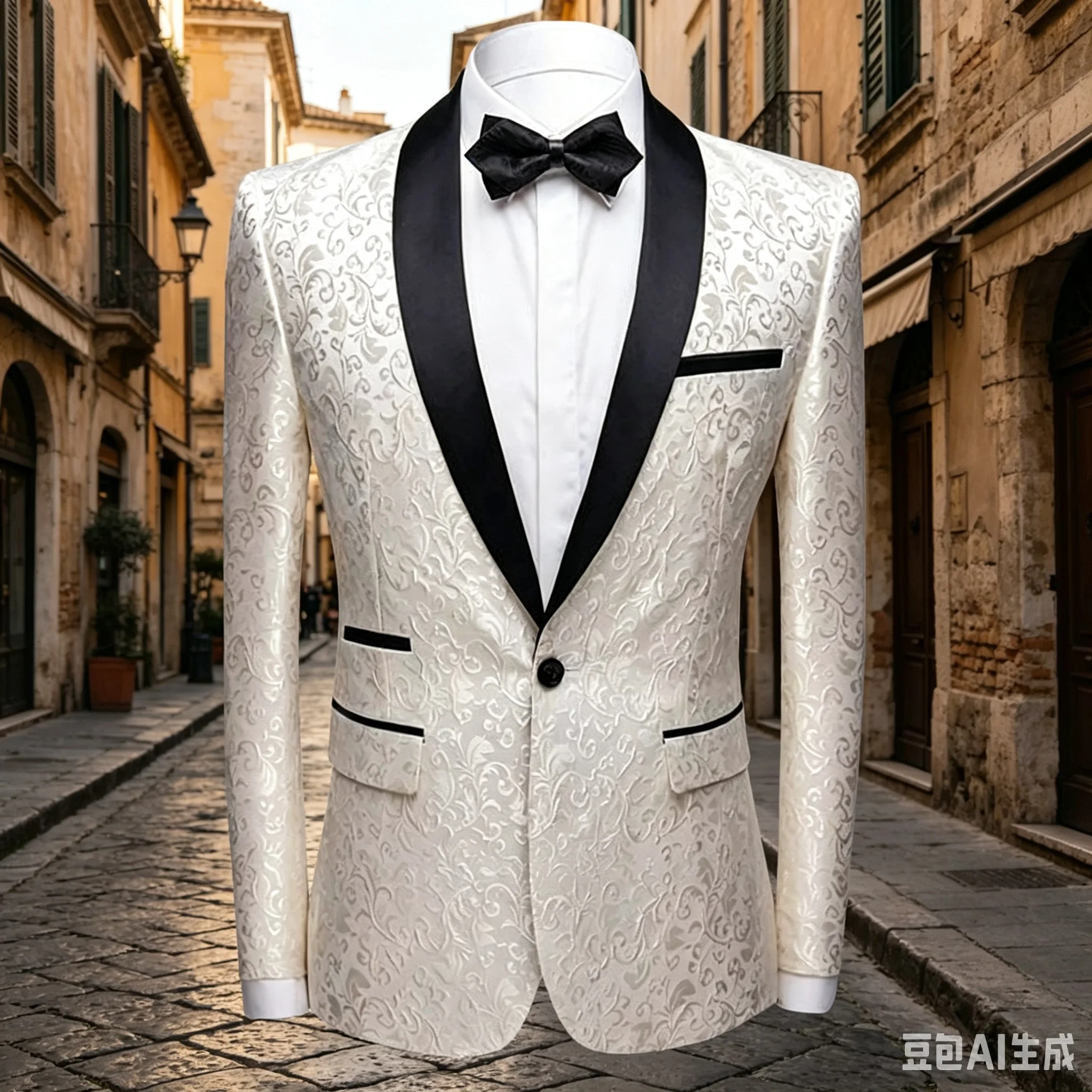 بدلة رجالية بيضاء من الجاكار ل - مراجعة Formal Men Party Wear Jacket وسعره