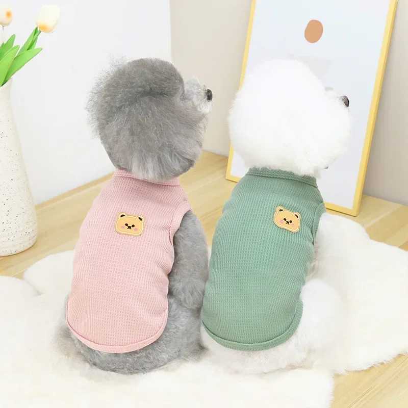 Cat Clothes Spring and Summer New Casual Teddy Bear Method Dog Puppy Chic Bear T-shirt Clothing Supplies Dog Clothes