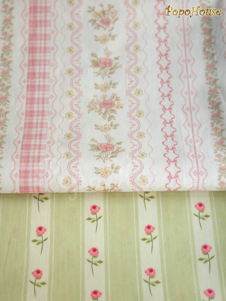 160x50 سنتيمتر الريفية في وقت مبكر الشتلات زهرة جدار صغير الأزهار البوبلين نسيج القطن الأطفال بلوزة فستان الملابس النسيج