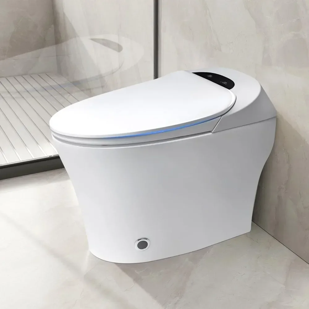 

#For Smart Bidet Toilet: Tankless w/Built-in Seat, Modern 1-Piece, Heated Seat, Auto Open/Close&