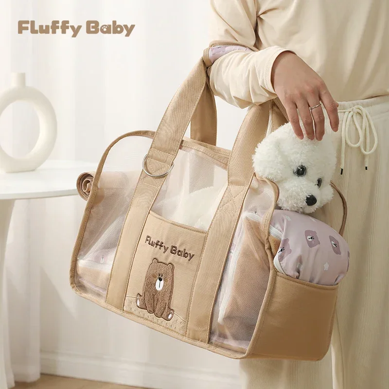 Summer Breathable Dog Carrier Bag Dogs Accessories Foldable Cat Carrier Bag Yorkshire Terrier Pomeranian Puppy Bags